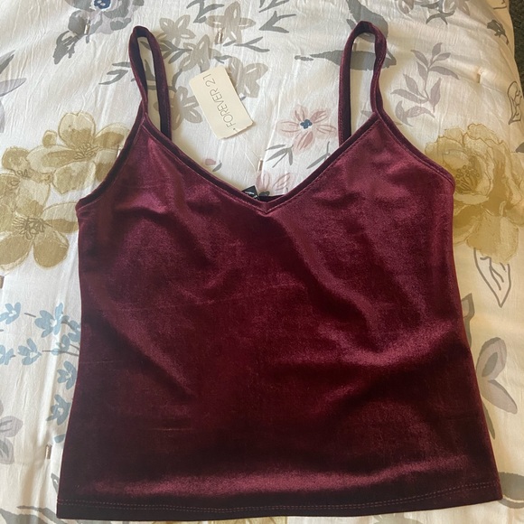 Forever 21 Tops - Forever 21 velvet crop top